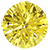 Amora Yellow and White Yellow Diamond Flower Earrings 