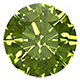Astera Peridot and Diamond Circle Halo Pendant 