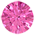 Shirley 5.00 mm Round Lab Created Pink Sapphire and Forever Brilliant Moissanite Three Stone Engagement Ring 