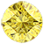 Keily 6.00 mm Round Lab Created Yellow Sapphire and Diamond Halo Pendant 