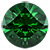 Aletta 9x7 mm Emerald Cut Lab Created Emerald and Lab Grown Diamond Three Stone Engagement Ring 