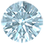 Astera Aquamarine and Diamond Circle Halo Pendant 