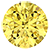 Lillian Desire 6.00 mm Round Lab Created Yellow Sapphire and Diamond Engagement Ring 