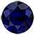 Ethan 3.00 mm Round Yellow Diamond and Blue Sapphire 2 Stone Men Wedding Ring 