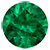Valene Diamond and Emerald Three Stone with Side Emerald Ring 