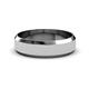 2 - Feivel Glass Finish 4.00 mm Beveled Edge Wedding Band 