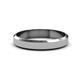 2 - Feivel Glass Finish 4.00 mm Beveled Edge Wedding Band 