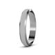 3 - Feivel Glass Finish 4.00 mm Beveled Edge Wedding Band 