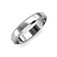 1 - Feivel Satin Finish 4.00 mm Beveled Edge Wedding Band 