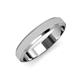 1 - Feivel Glass Finish 4.00 mm Beveled Edge Wedding Band 