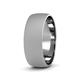 3 - Valerio Glass Finish 2.00 mm Dome Wedding Band 