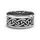 2 - Jules High Polish 10.00 mm Celtic Wedding Band 