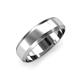 1 - Feivel Satin Finish 4.00 mm Beveled Edge Wedding Band 