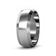 3 - Feivel Satin Finish 4.00 mm Beveled Edge Wedding Band 