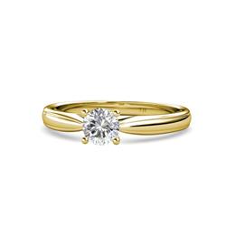 Adsila Semi Mount Engagement Ring Four Prong Semi Mount Womens Solitaire Engagement Ring Setting K Yellow Gold