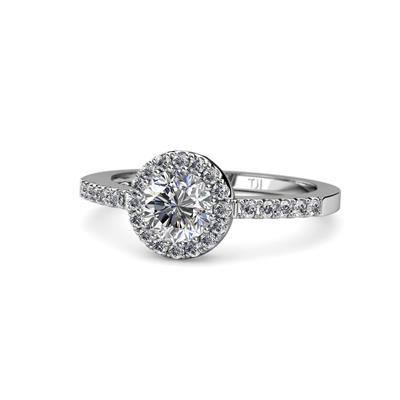 Eleanor Semi Mount Halo Engagement Ring