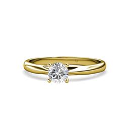 Celine Semi Mount Engagement Ring Four Prong Semi Mount Womens Solitaire Engagement Ring Setting K Yellow Gold