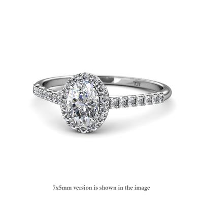Marnie Desire Semi Mount Halo Engagement Ring