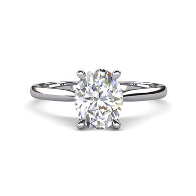 Zaire Semi Mount Hidden Halo with accented Side Natural Diamond Engagement Ring