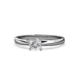 Celine Semi Mount Engagement Ring Four Prong Semi Mount Womens Solitaire Engagement Ring Setting Platinum
