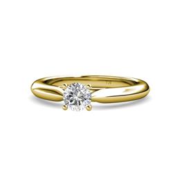 Akila Semi Mount Engagement Ring Four Prong Semi Mount Womens Solitaire Engagement Ring Setting K Yellow Gold