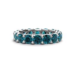 Laida Blue Diamond Eternity Band Blue Diamond ctw Womens Eternity Ring Stackable Platinum