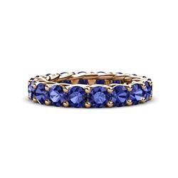 Lucida Round Iolite U Prong Eternity Band Iolite Gallery Womens Eternity Band ctw K Rose Gold