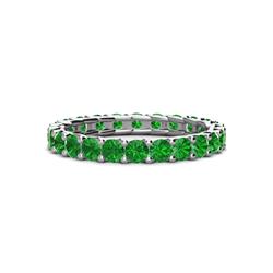 Laida Green Garnet Eternity Band Green Garnet ctw Womens Eternity Ring Stackable K White Gold