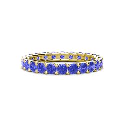 Laida Tanzanite Eternity Band Tanzanite ctw Womens Eternity Ring Stackable K Yellow Gold