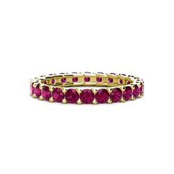 Laida Rhodolite Garnet Eternity Band Rhodolite Garnet ctw Womens Eternity Ring Stackable K Yellow Gold