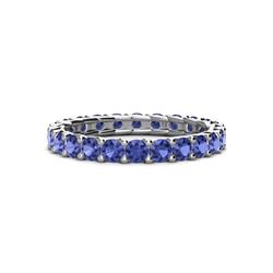 Laida Iolite Eternity Band Iolite ctw Womens Eternity Ring Stackable K White Gold