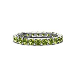 Laida Peridot Eternity Band Peridot ctw Womens Eternity Ring Stackable K White Gold