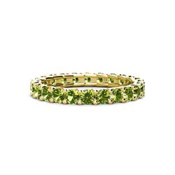 Laida Peridot Eternity Band Peridot ctw Womens Eternity Ring Stackable K Yellow Gold
