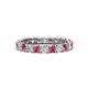 1 - Laida 3.00 mm Pink Tourmaline and Diamond Eternity Band 