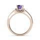 4 - Nessa Iolite and Diamond Bridal Set Ring 