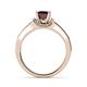4 - Nessa Red Garnet and Diamond Bridal Set Ring 