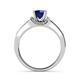 4 - Nessa Blue Sapphire and Diamond Bridal Set Ring 