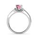 4 - Nessa Pink Tourmaline and Diamond Bridal Set Ring 