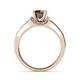 4 - Nessa Smoky Quartz and Diamond Bridal Set Ring 