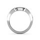 5 - Nessa Blue and White Diamond Bridal Set Ring 