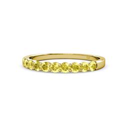 Clara Yellow Sapphire Stone Wedding Band Yellow Sapphire Stone Womens Wedding Band Stackable ctw K Yellow Gold