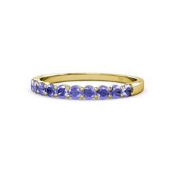 Clara Tanzanite Stone Wedding Band Tanzanite Stone Womens Wedding Band Stackable ctw K Yellow Gold