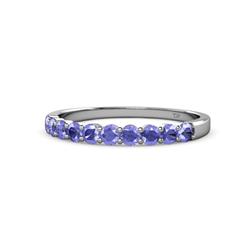 Clara Tanzanite Stone Wedding Band Tanzanite Stone Womens Wedding Band Stackable ctw Sterling Silver