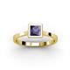 2 - Elcie Princess Cut Iolite Solitaire Engagement Ring 