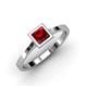 3 - Elcie Princess Cut Lab Created Ruby Solitaire Engagement Ring 