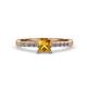 1 - Fenice Citrine and Diamond Bridal Set Ring 