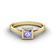 1 - Elcie Princess Cut Tanzanite Solitaire Engagement Ring 