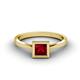 1 - Elcie Princess Cut Lab Created Ruby Solitaire Engagement Ring 