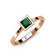 1 - Elcie Princess Cut Lab Created Emerald Solitaire Engagement Ring 