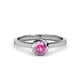 4 - Natare Pink Sapphire Solitaire Ring  